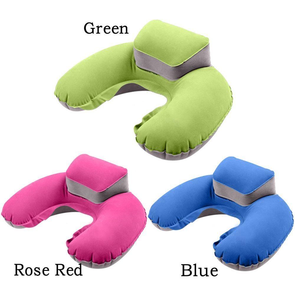 Luxurious Inflatable Travel Pillow Set With Eye Mask And Earplugs For Airplane Comfort