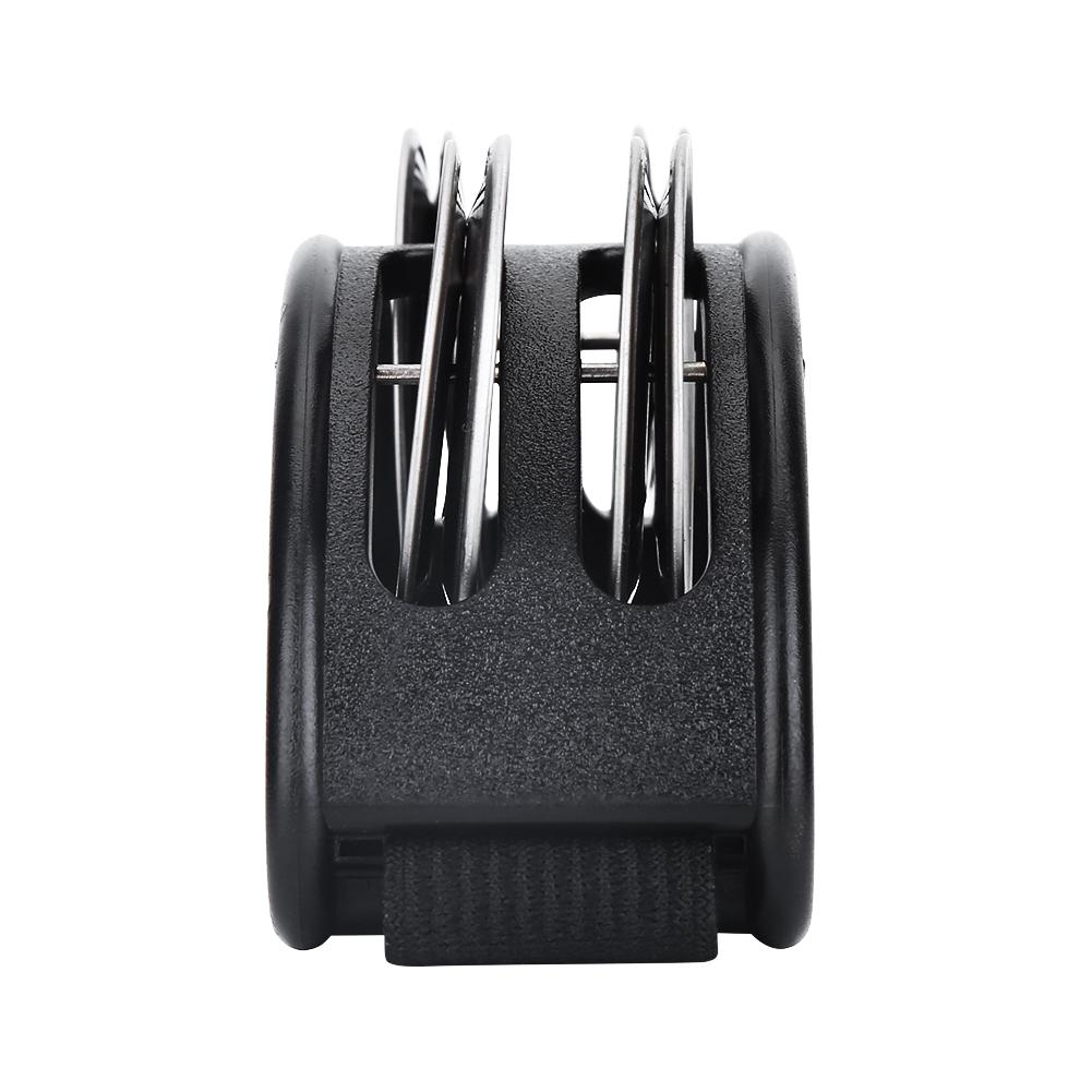 1Pc Foot Tambourine Percussion Instrument Metal Jingle Bell Accessories (Black)