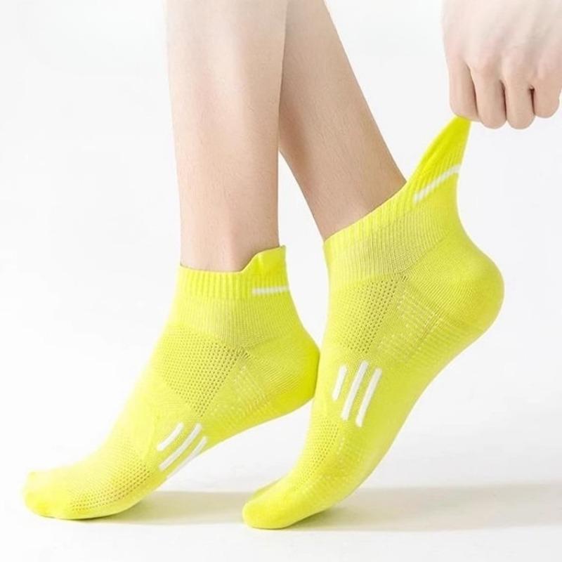 Men's and Women's Sports Anti-odor Socks, Sweat-absorbing and Moisture-absorbing Super Breathable Mesh Ear-lifting Short Socks, Summer Thin Style
