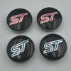 BQYI9 4Pcs 54mm ST Wheel Center Cover Hub Caps Car Emblem Badge For Ford Mondeo Mustang Focus Fiesta ST Logo Auto Accessories