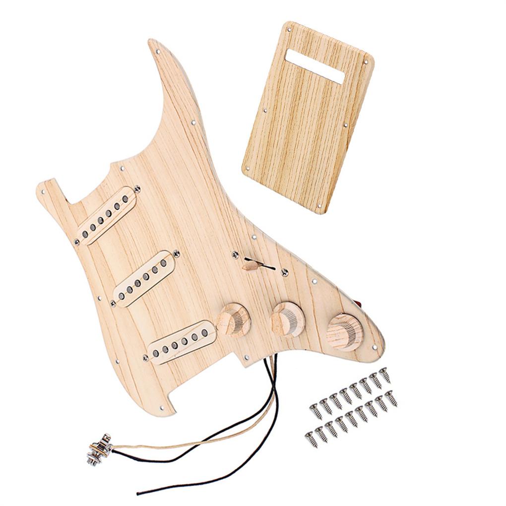 

Предварительно распаянный-Загруженный Пикгард Защитная Крышка Клен Звукосниматели с Двойными Катушками Накладка для Царапин Детали для Гитары Страт Аксессуары для Музыкального Оборудования