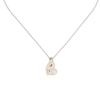 Heart Shaped Imitation Pearl Hardware Necklace Women Necklace Silver Brass 242314F023029