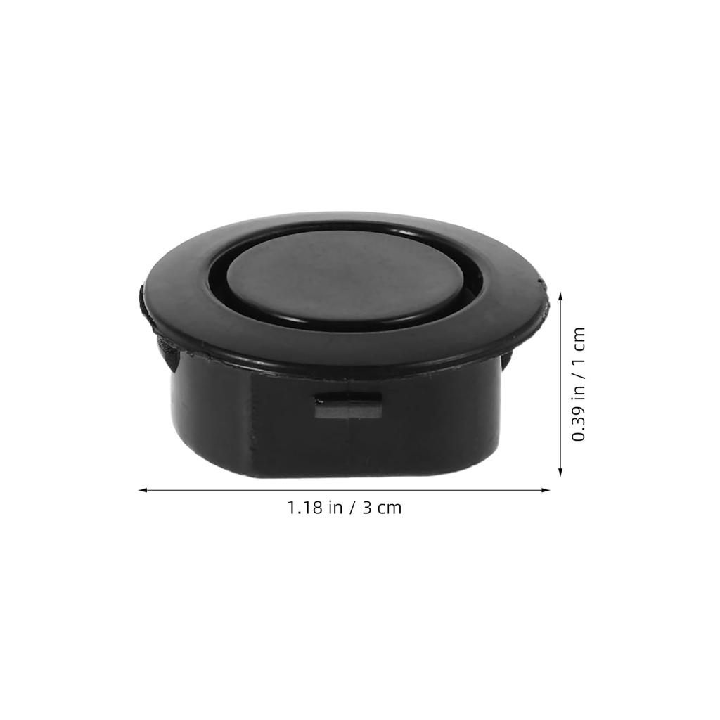 Homoyoyo 10pcs Car Rear Bumper Radar Hole Cover Plastic Plugs for Round Holes Niversal Car Plastic Plug Bumper Protection Fit for Trucks and Durable