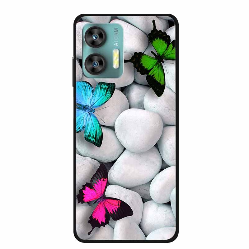 Pro Oukitel C36 C35 Pouzdro Luxusní TPU Měkké Silikonové Pouzdra na Telefon Zadní Kryt pro Oukitel C35 OukitelC36 Nárazuvzdorné Květiny Fundas