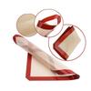 Kitchen Silicone Baking Mat Set Non-Stick Heat for Cookie Sheets Red Baking Tools for Bread Pizza