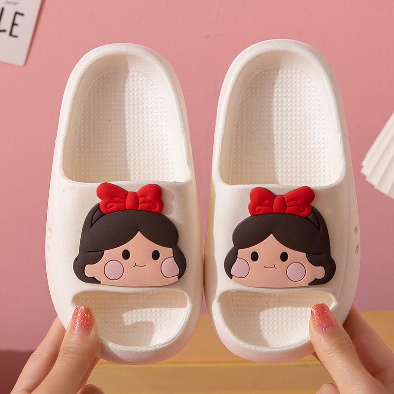 

Children s cool slippers girls summer cute little girl bath princess indoor parent-child non-slip boys and girls cool slippers 22/23 yards [inner length 15cm]