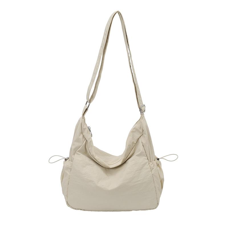 Stylish solid color casual shoulder bag New large-capacity simple messenger bag Versatile Korean version Lazy commuter bag