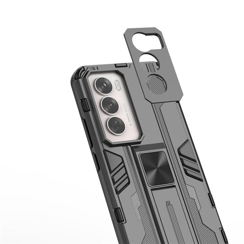 Pro OPPO Reno 12 5G Pouzdro Nárazuvzdorné Pancéřové Krytí Ochrana Objektivu Fotoaparátu Pro Reno 12 Reno12 5G Magnetický Prsten Stojan Nárazníky