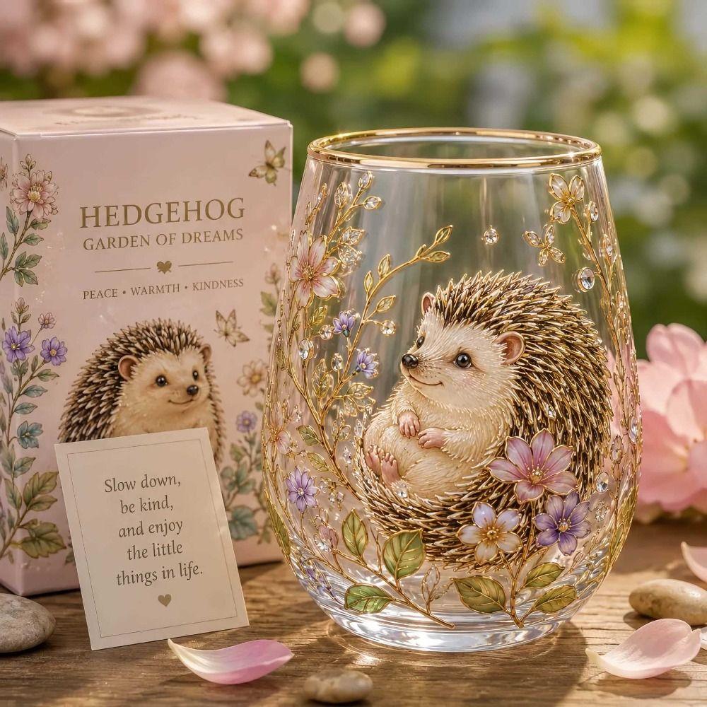 Transparent Embossed Glass Cup Bee Bird Pattern Mug Multi-Purpose Clear Milk Cup Gifts