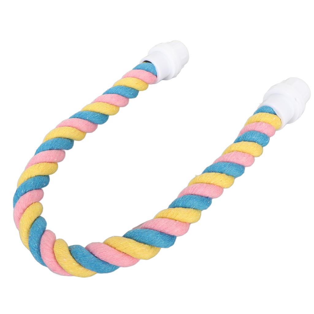 Bird Rope Perch Colorful Flexible Cotton Parrot Swing Climbing Standing Toy for Cockatiels