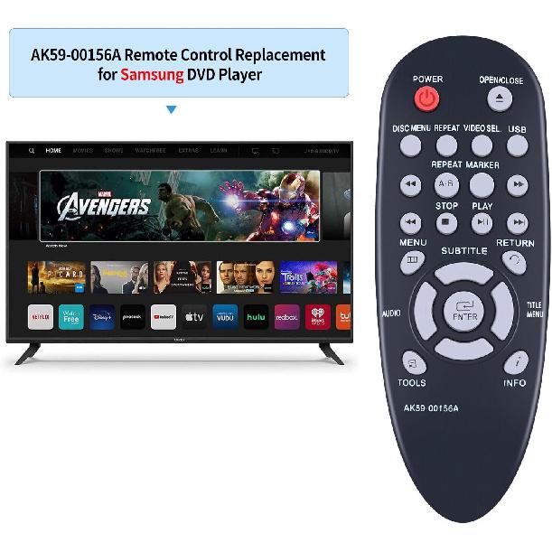 PZL AK59-00156A Запасной пульт дистанционного управления для DVD-плеера Samsung, DVD-E360/ZA/DVD-E360K/DVD-E365/DVD-E350/DVD-E360/DVD-E370/DVD-E360/XU