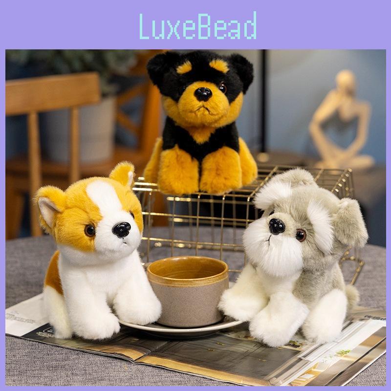 Schnauzer Inu Shiba Plush Toy Cute Rottweiler Girls Children Holiday Doll Gift