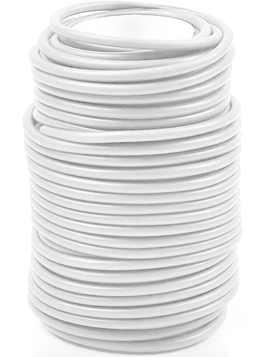 

Садовые скрутки для растений - 20 м мягкой проволоки для поддержки ветвей, лоз и стеблей белый