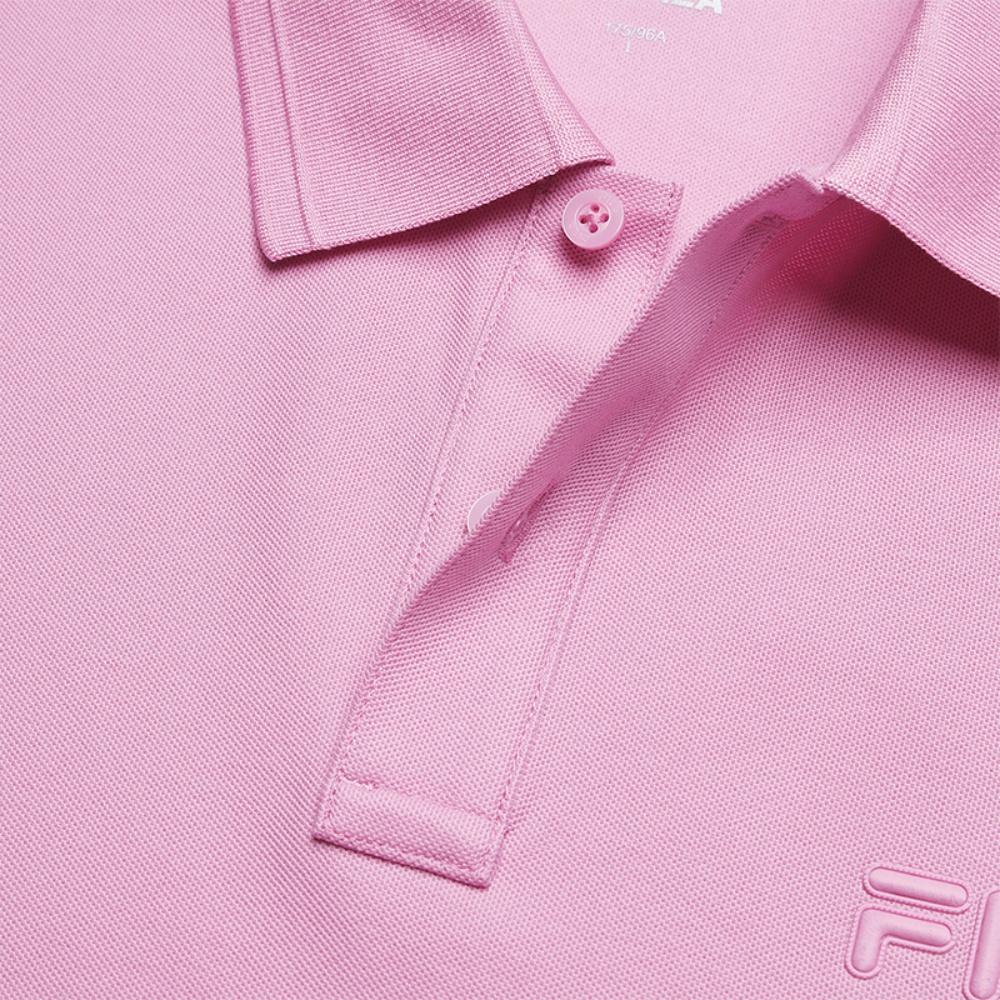 FILA Heritage Fashion Minimalist Cool Touch Polo Shirt Men tops Fog-Pink F11M628101FPK