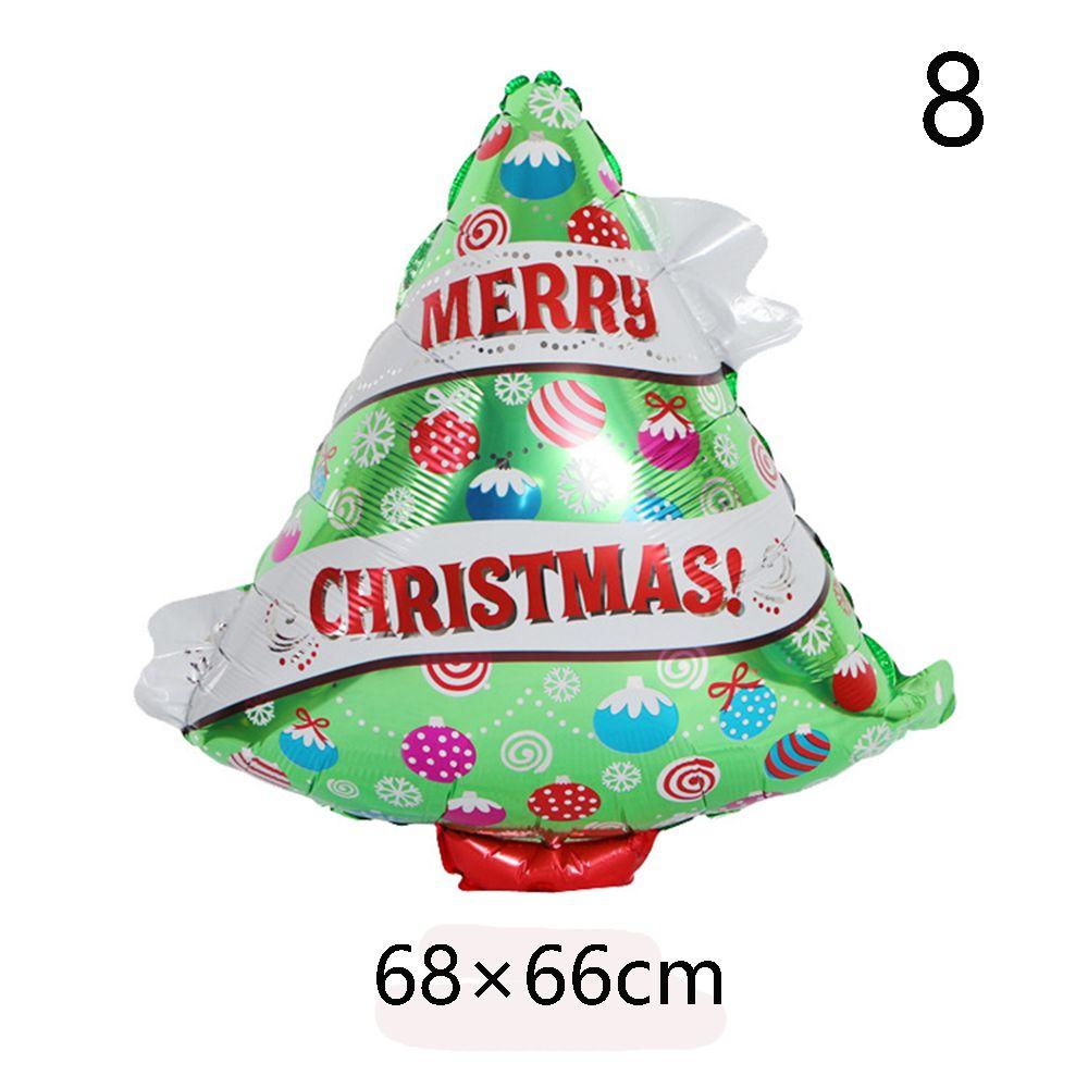 Snowman ChristmasTree Santa Claus Air Balloons Cartoon Balloons Christmas Decorations Aluminum Foil