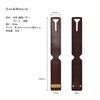 Tabarat Travel Luggage Name Tag for Made in Japan with Genuine Himeji Leather Tag, Suitcases, (Dark Brown)