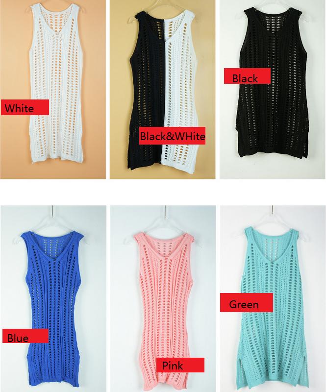 Women's Beach Dress Vacation Bikini Skirt Sunscreen Shirt