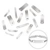 10pcs/lot Stainless Steel Rectangle Charms Connectors For Jewelry Making Blank Bar Stamping Tags Engraved DIY Bracelet Necklace