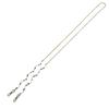 Yabushita YWN209 Glasses Handmade Metal Eyeglass Thin Made in Japan Cord, Chain, Chain, (3-SV)