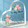 "To My Mum I Love You" Heart Plaque - Birthday & Mother's Day Gift from Children