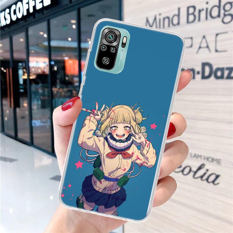 Himiko Toga Anime Soft Phone Case For Xiaomi Redmi Note 13 14 15 Pro Plus 12S 12 14S 11S 11E 10 10S 11 11T 5G 4G Cover Coque Red