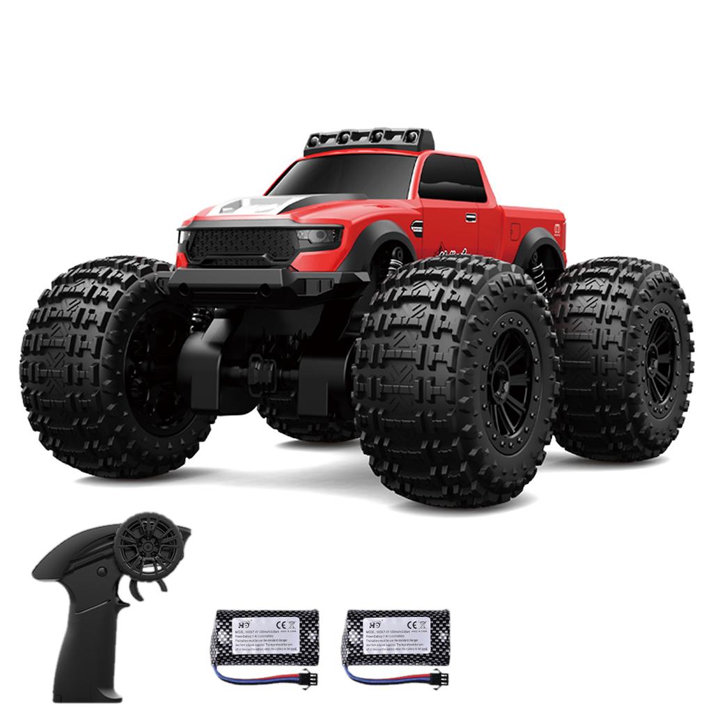 Amphibious Remote Control Car, 2.4GHz 4WD Off Road Vehicle with Headlights, 360 degrees  Rotating Waterproof Stunt Car