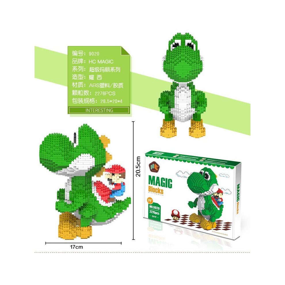 Super Mario Luigi Building Blocks Puzzle Micro 3D Figures Brick Toys