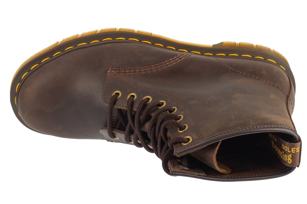 Dr. Martens 1460 Crazy Horse, Unisex braune Bovver-Stiefel