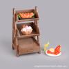 Miniature Mini Seafood Shelf Small Model Play House Toy Mini Simulation Scene Doll House Food Play Ornament