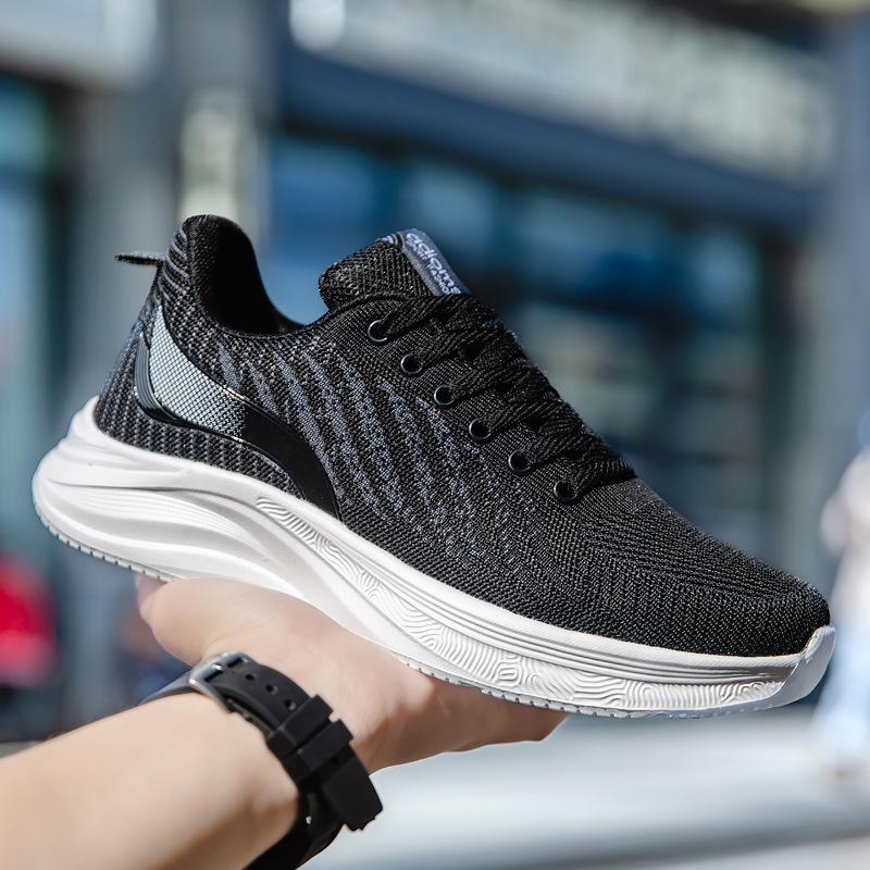 Luxuriöse 2024 Neueste Herren Mesh Atmungsaktive Morgenlauf-Sneakers Mode Vielseitig Superleicht Freizeitschuhe Sneakers Herren