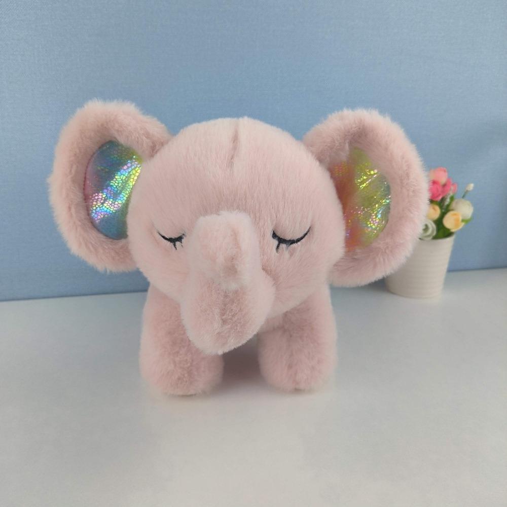 Baby Breathing Elephant Plush Doll Playmate Sleep Companion Soothing Otter Toy  for Newborn Toddler