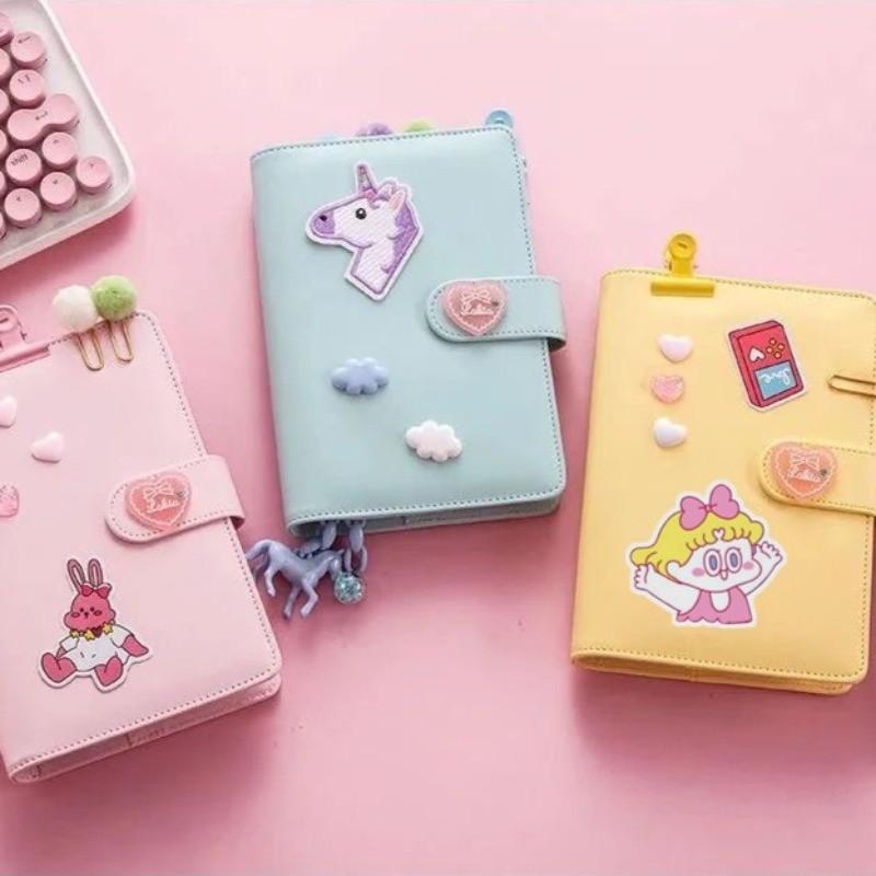 Fairy Instagram Style Hand Account Book Set Cute Macaron Color Girlish Notebook Journal with Stickers and Decorative Accessories Perfect Gift for Girl