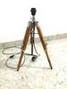 Handmade Teak Wooden Adjustable Tripod Stand Bedroom Conner Desktop Shade Lamp