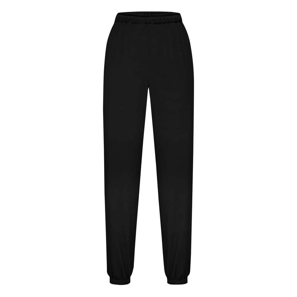 Women's Fashion Plus Size Colour Elasticated Waist Trousers With Cuffed Legs And Side Pockets