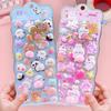 Cute 3D Squishy Butt Animal 3D for Smartphone Case Pop Planner Reward DIY Decor for Kids and Perfect for Water Smartphone and Albums Stickers,