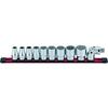 Mitroy Socket Wrench 9 1/2" Set, mm, 11-Piece Set, SH411M-B