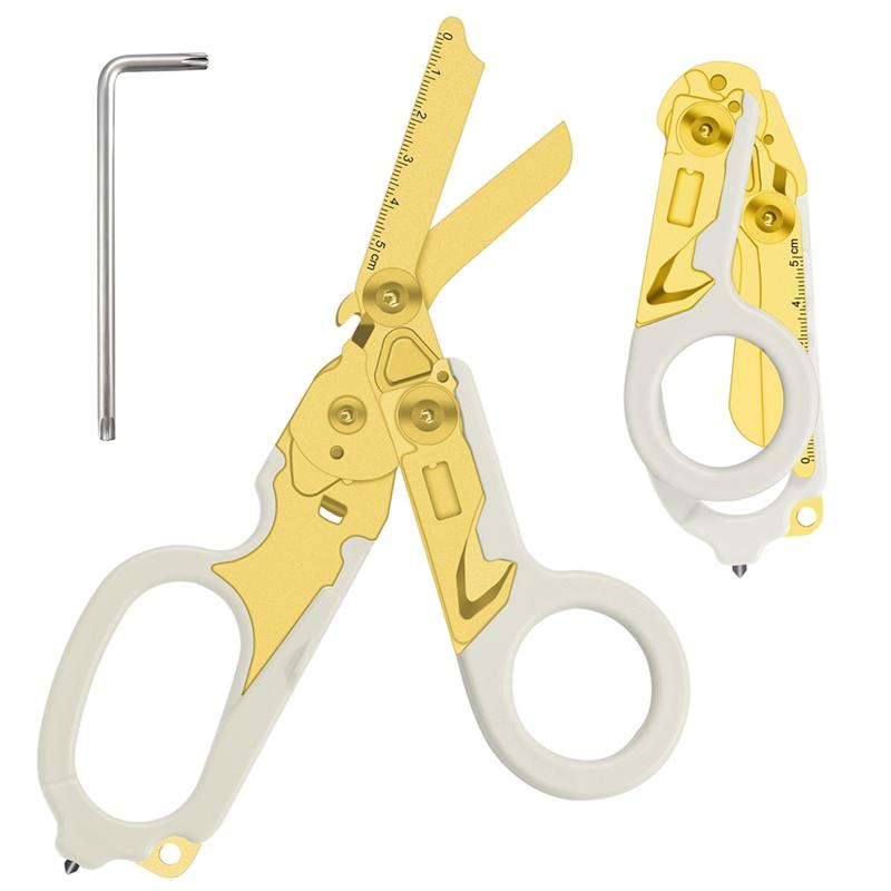 ABWR-Multifunctional 6In1 Outdoor Scissors Retractable H420C Stainless Steel Material Easy To Carry And Store Tool