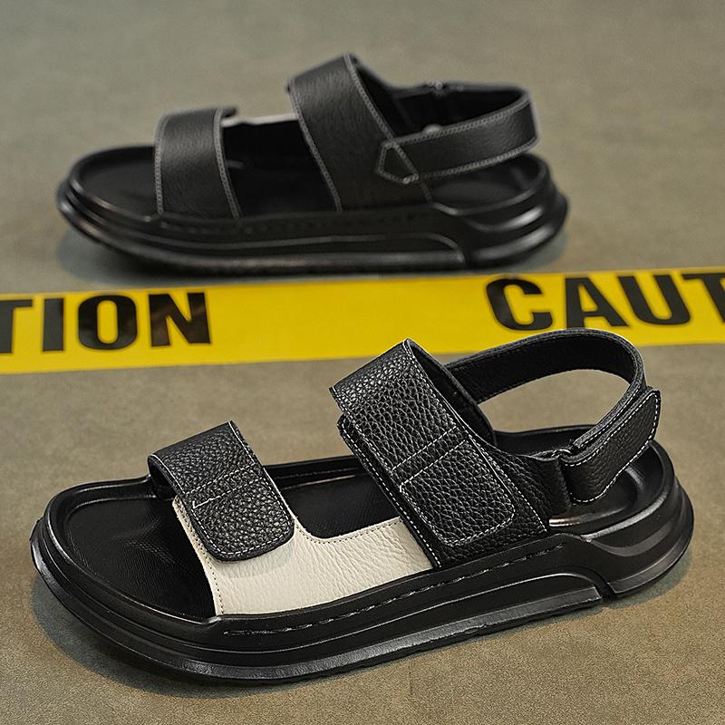 Fashion CYYTL Mens Sandals Outdoor Casual Shoes Summer Beach Walking Slides Slippers Comfort Luxury Designer Lightweight Leather Fashion