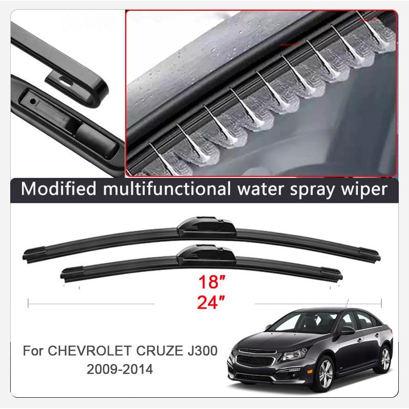2pcs Car Modify Windshield Water Spray Wiper For Chevrolet CRUZE CAVALIER AVEO 2009-2026 Auto Wet Arm Cleaning Wiper Exterior