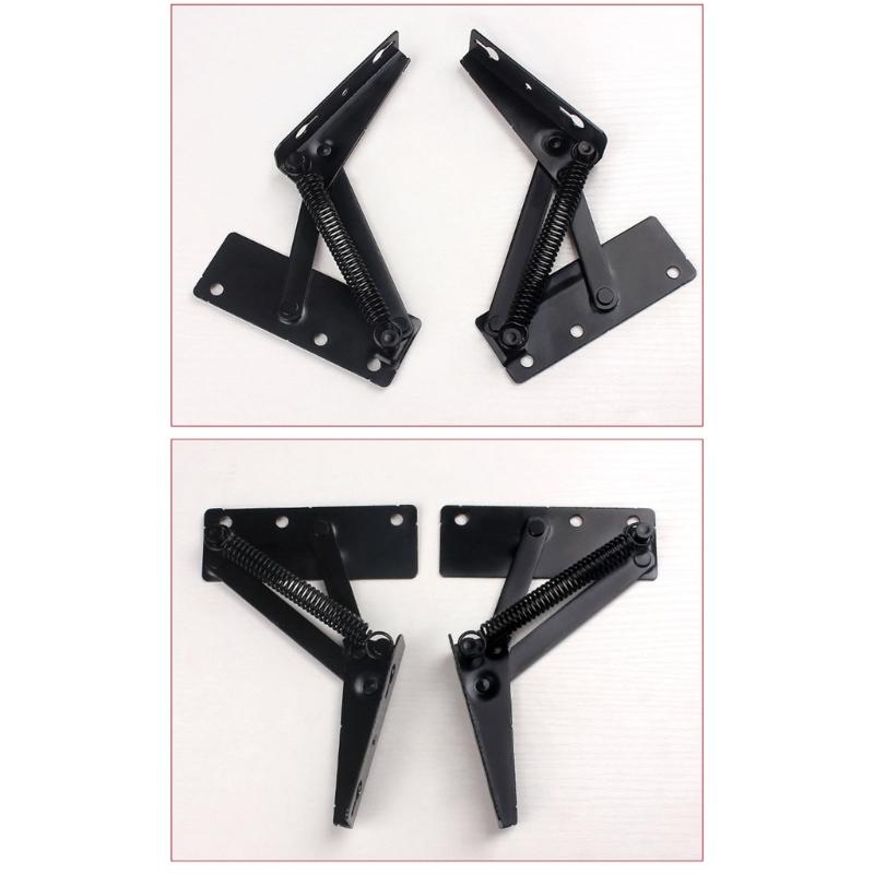 2Pcs Sofa Triangular Spring Headrest Hinge Furniture Storage Support Hinges for Cabinet Door, Sofa Bed & Furniture