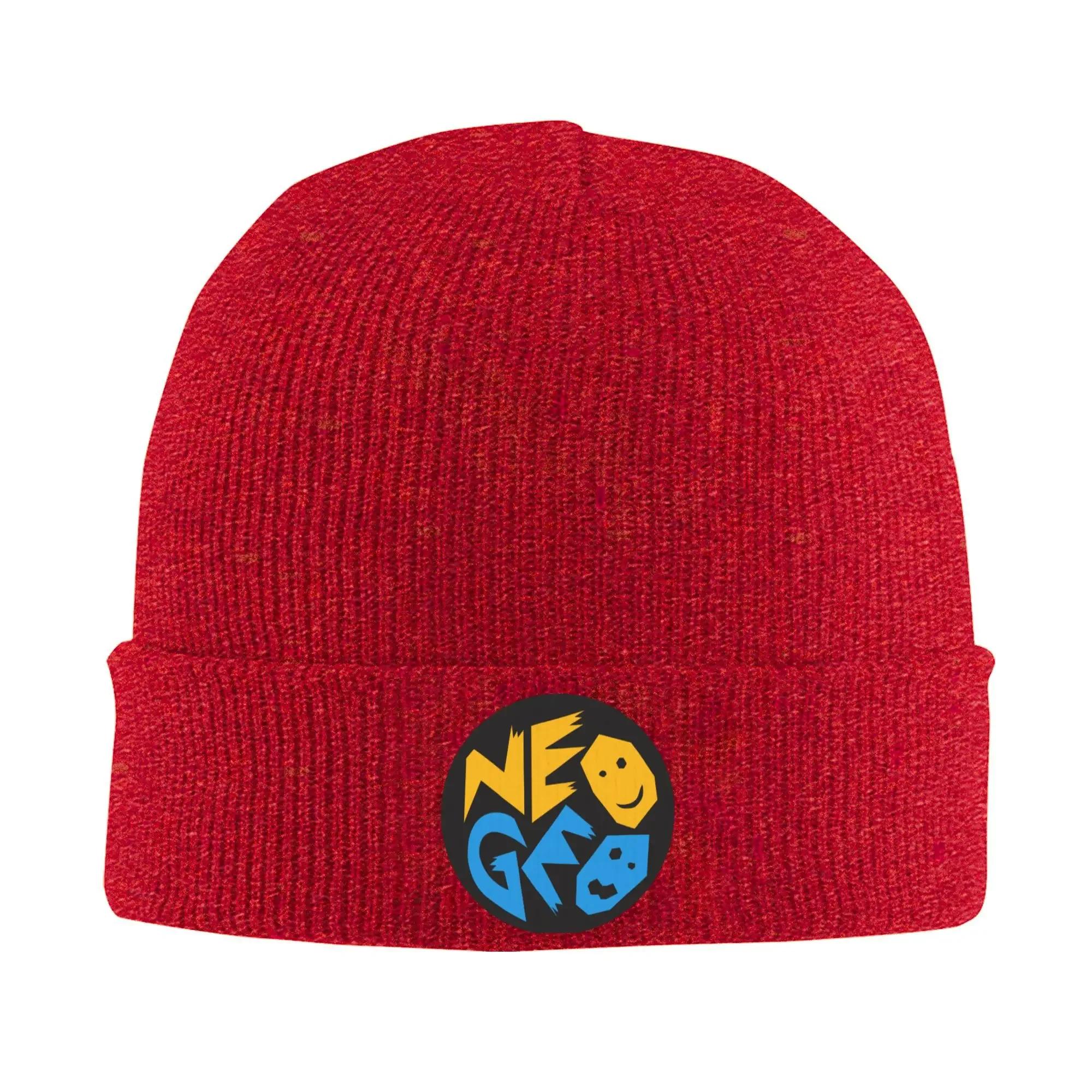 

Custom Neo Geo Play Game Skullies Beanies Caps Streetwear Winter Warm Unisex Women Knitted Hat Adult Unisex Bonnet Hat One Size