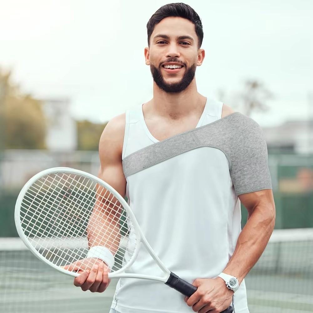Elastic Wrap Shoulder Support Brace Adjustable Strap Rotator Cuff Brace Sports Use
