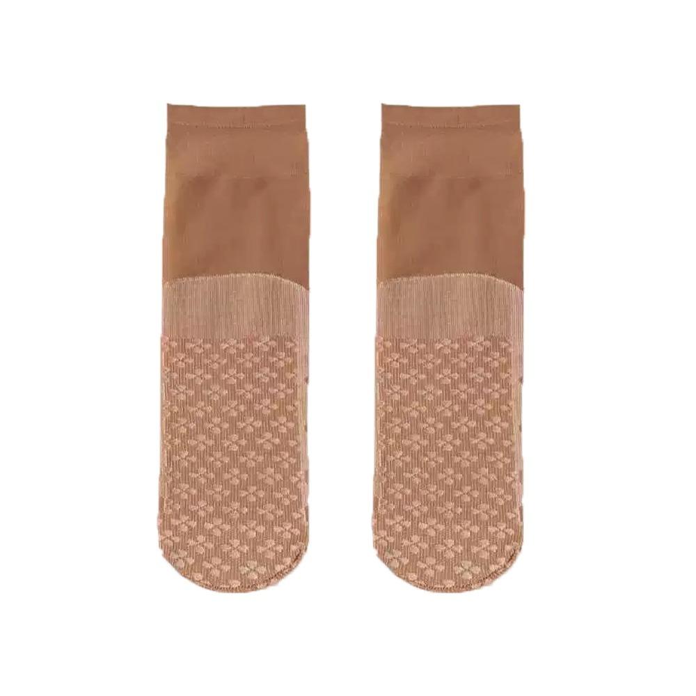 10Pairs Cotton Bottom Crystal Silk Socks Ultra-thin Silk Sheer Ankle Sock Mid-calf Tube Sock Summer