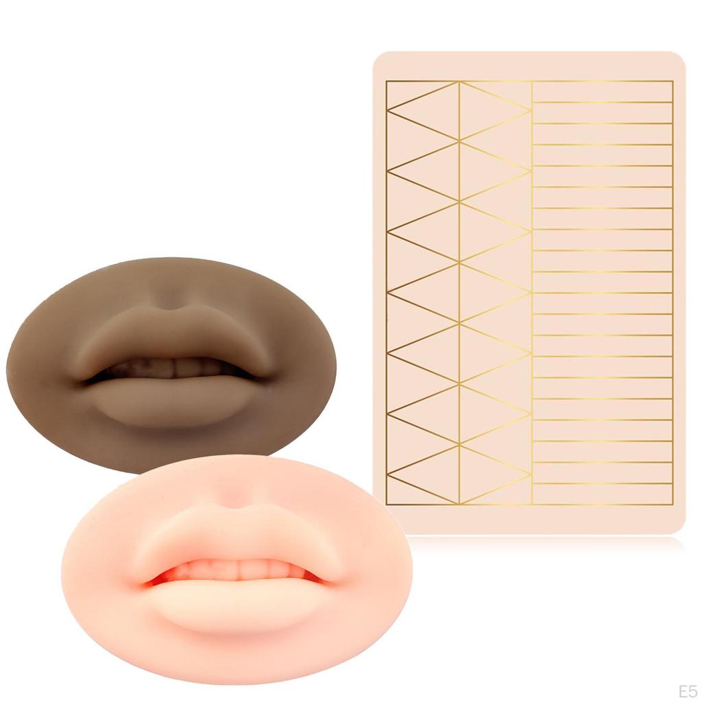 Eyebrow Practice Supplies Lip Permanent Sheet for Beautician Beginner