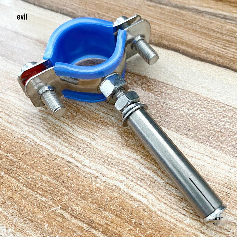 Stainless Steel Pipe Clamp Bracket with M8 Nut for Cable and Gas Pipes