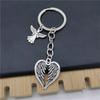 Heart-shaped Angel Wings Alloy Keychain - Fashionable Guardian Gift