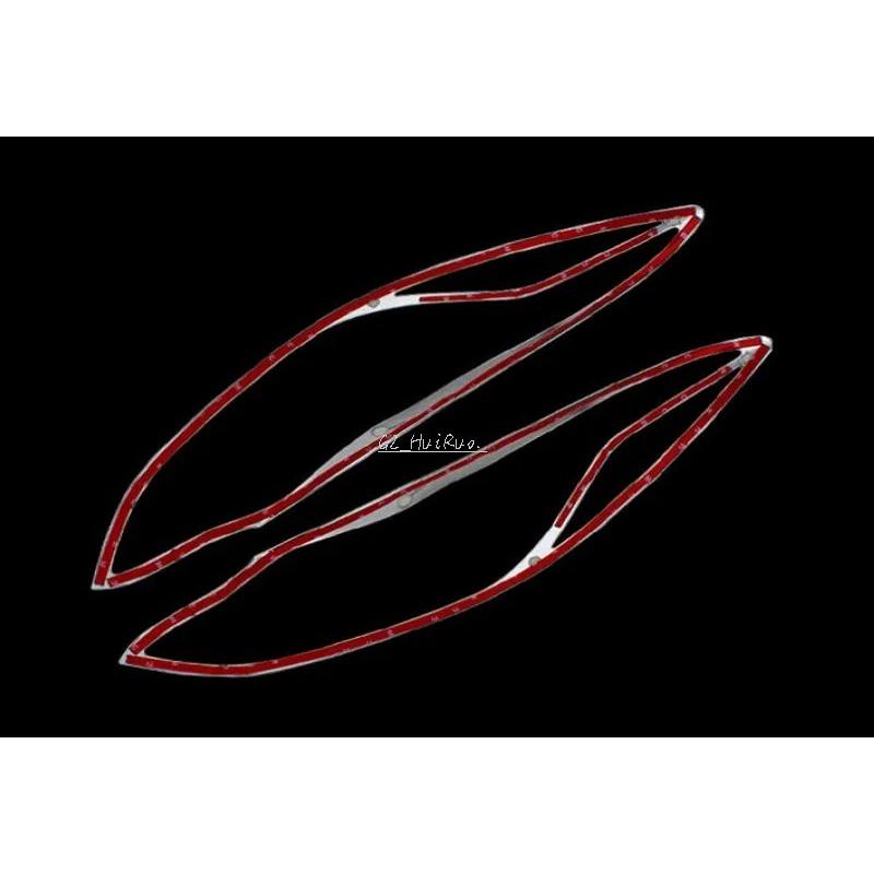 For Mazda3 Axela M3 2014 2015 2016 Chrome ABS Headlight Lamp Cover Exterior Trim 2pcs