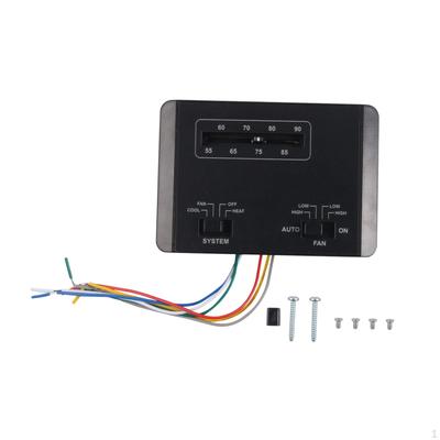 RV Thermostat Heat 6 Wire Temperature Regulation Air Conditioner Single Stage for