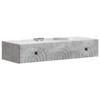 Wall Mounted Side Table Concrete Grey 87.5 x 34.5 x 17 cm