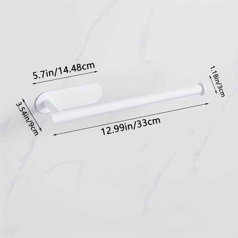 

Держатель для салфеток на кухне, экономит место, аксессуары для дома, не требует перфорации, настенный держатель для рулонов бумаги в ванной, вешалка для полотенец для туалета белый